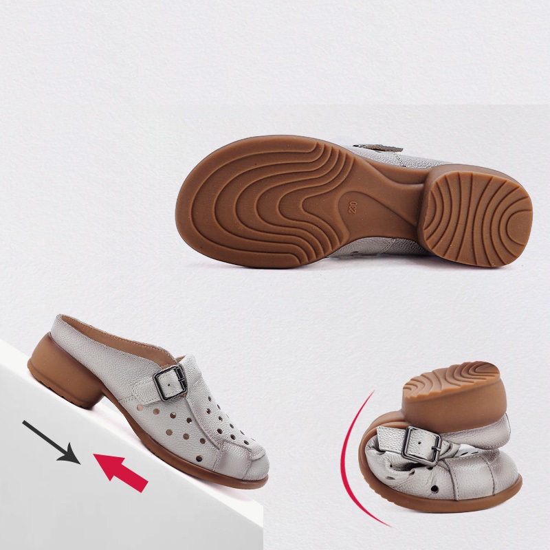 New Cow Leather Low Heel Sanda - Espadrille Slip On review and price