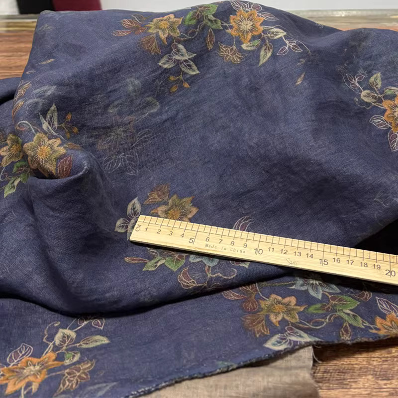 1yard High end pure flax tecid - Linen Shirt Breathable review and price