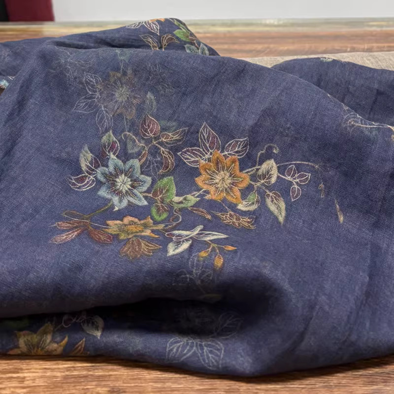 1yard High end pure flax tecid - Linen Shirt Breathable review and price