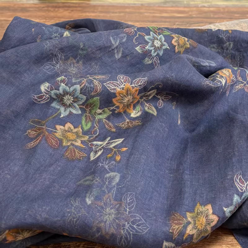 1yard High end pure flax tecid - Linen Shirt Breathable review and price